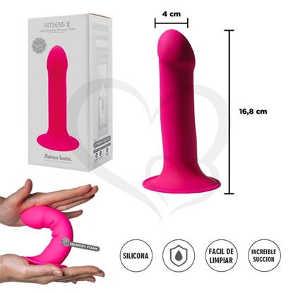 Dildo rosa con sopapa flexible